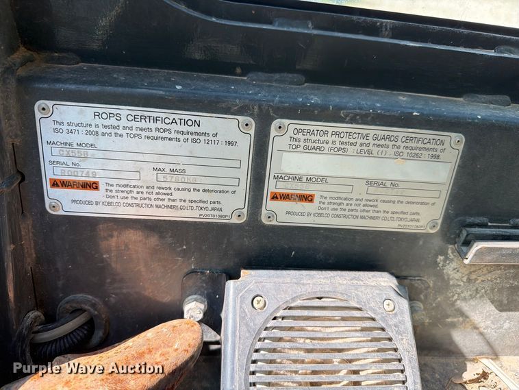 image for item EX0058 2012 Case CX55B Mini Excavator
