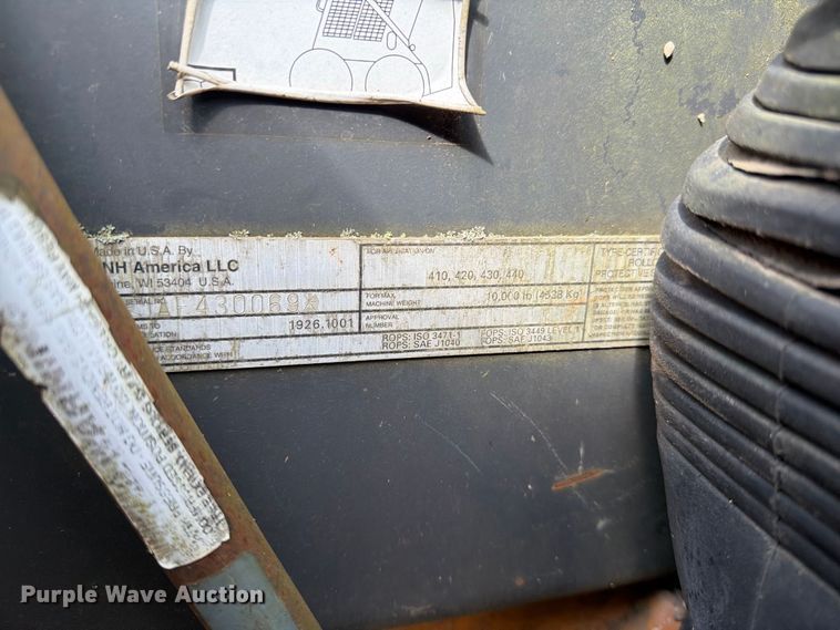 image for item EX0059 2006 Case 430 skid steer loader