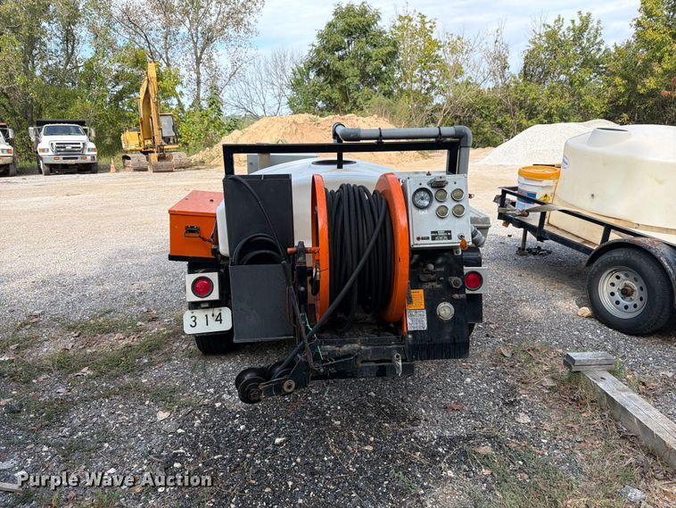 image for item EX0060 2003 Sewer Equipment Co shop built sewer jetter trailer