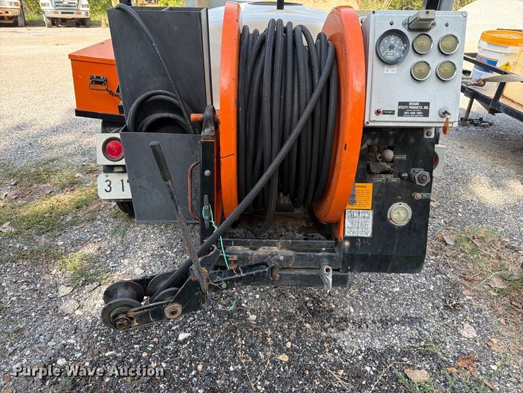 image for item EX0060 2003 Sewer Equipment Co shop built sewer jetter trailer