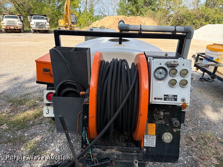image for item EX0060 2003 Sewer Equipment Co shop built sewer jetter trailer