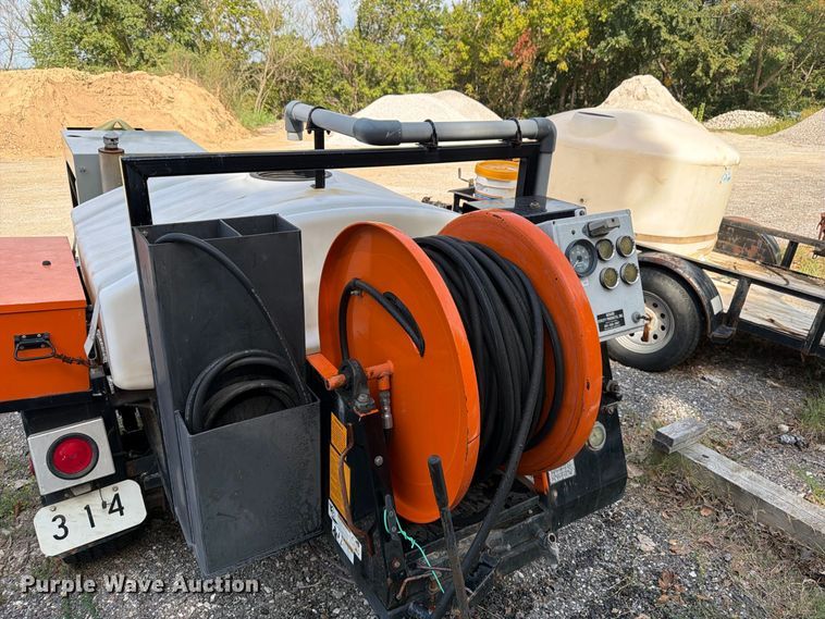 image for item EX0060 2003 Sewer Equipment Co shop built sewer jetter trailer