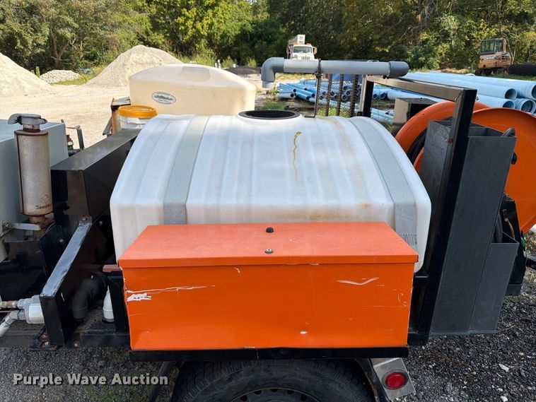 image for item EX0060 2003 Sewer Equipment Co shop built sewer jetter trailer