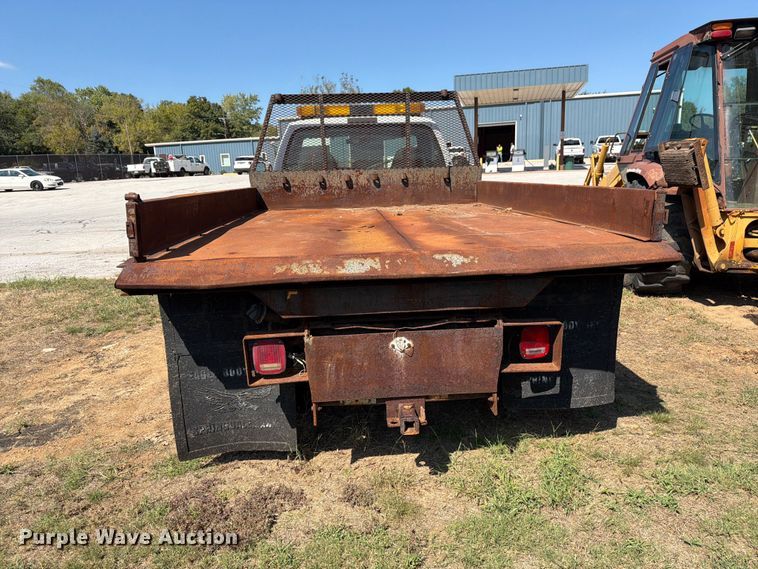 image for item EX0061 1999 Ford F350 flatbed pickup truck