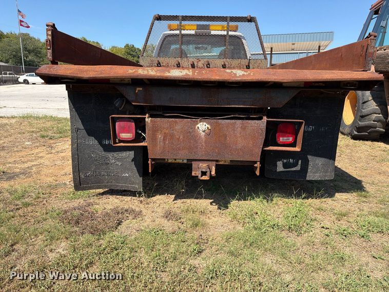 image for item EX0061 1999 Ford F350 flatbed pickup truck