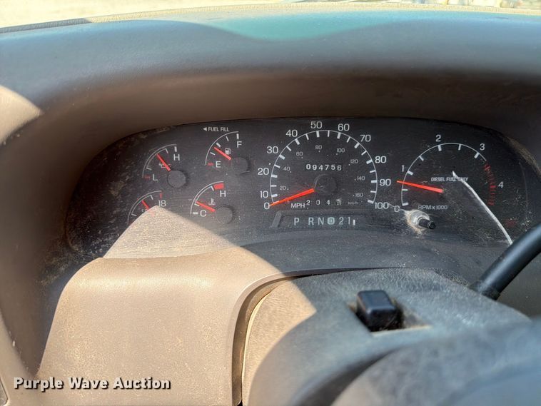 image for item EX0061 1999 Ford F350 flatbed pickup truck