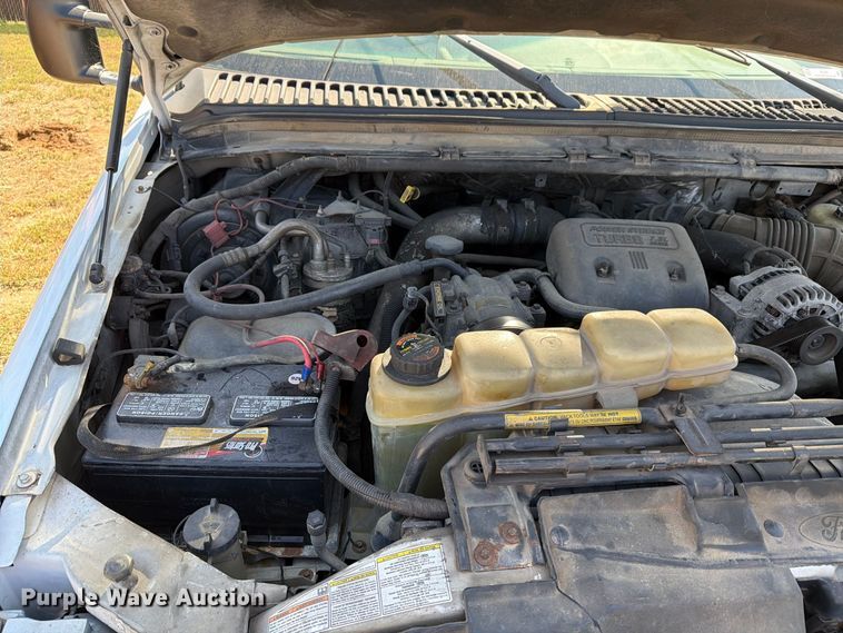 image for item EX0061 1999 Ford F350 flatbed pickup truck