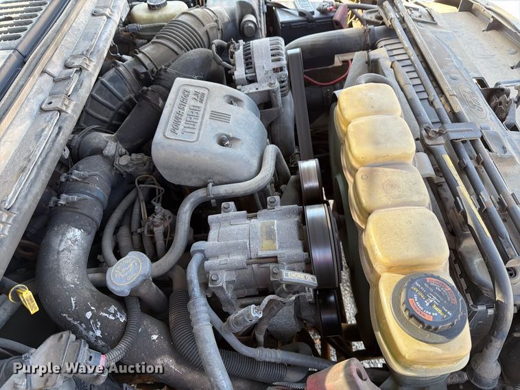 image for item EX0061 1999 Ford F350 flatbed pickup truck