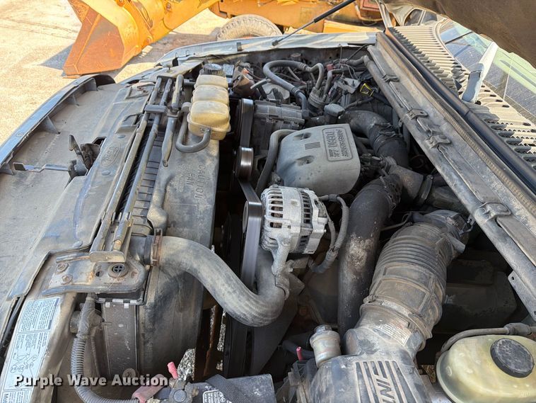 image for item EX0061 1999 Ford F350 flatbed pickup truck