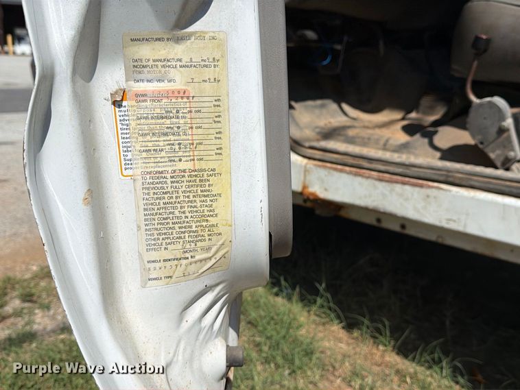 image for item EX0061 1999 Ford F350 flatbed pickup truck