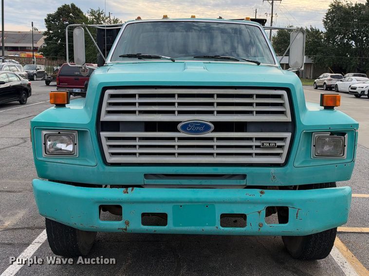 image for item EX2285 1994 Ford F700 dump flatbed truck
