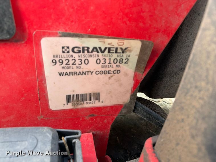 image for item EX2311 Gravely Pro turn ZTR lawn mower