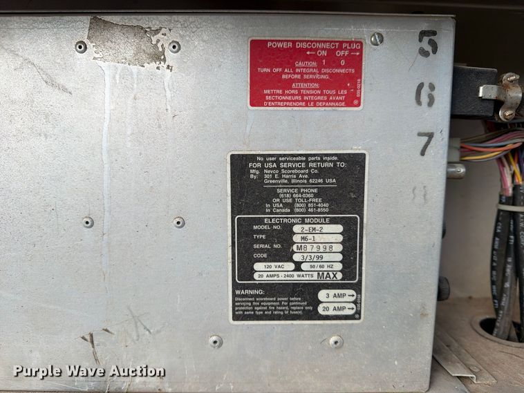 image for item EX4319 (5) Nevco Scoreboard Company 1010 scoreboards
