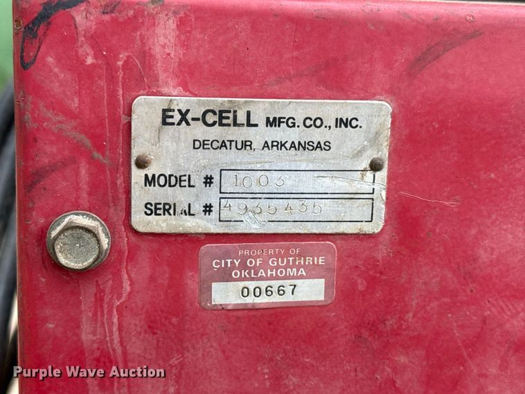 image for item FC4380 Ex-Cell 1003 pressure washer