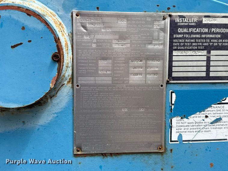 image for item FC4391 1993 Terex SK451-PBRI bucket and boom