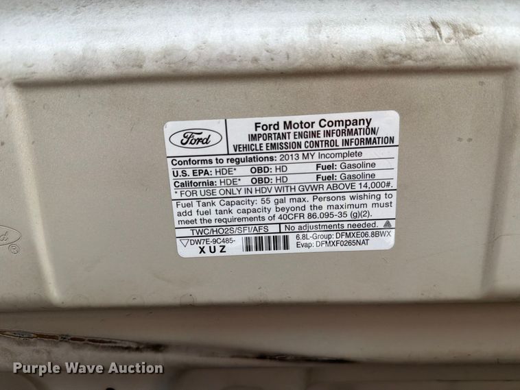 image for item FH6394 2013 Ford Glaval E450 shuttle bus