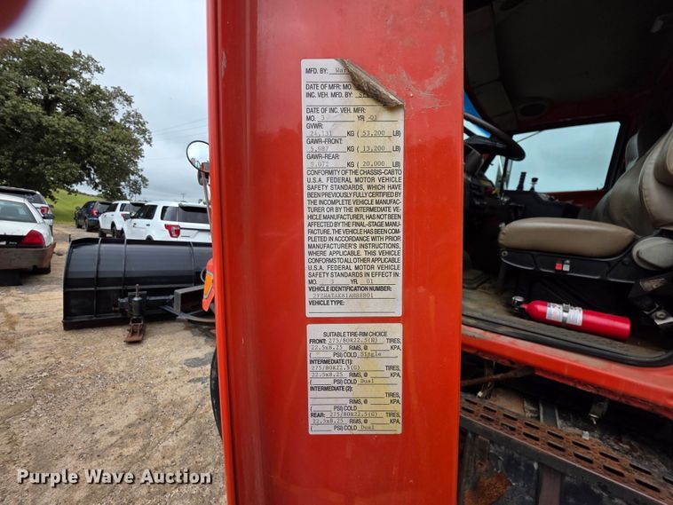 image for item FH6436 2001 Sterling  L-Line dump truck