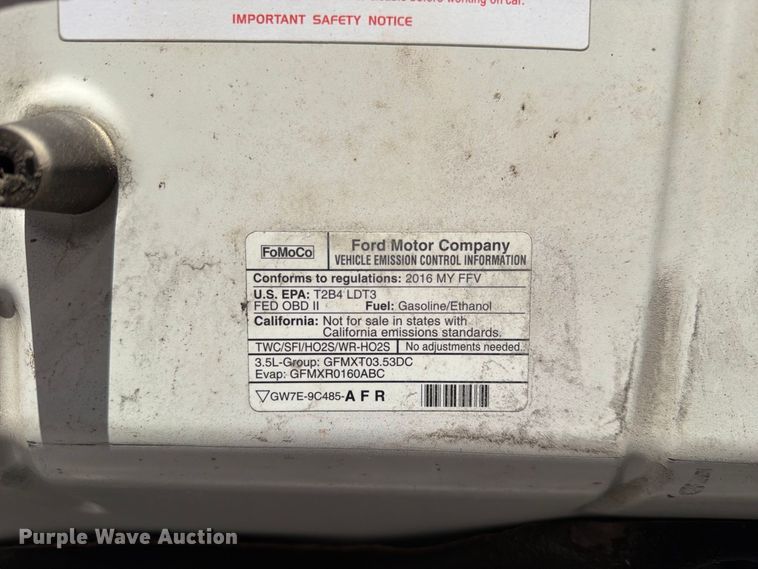 image for item FH6457 2016 Ford F150 XL Ext. Cab pickup truck