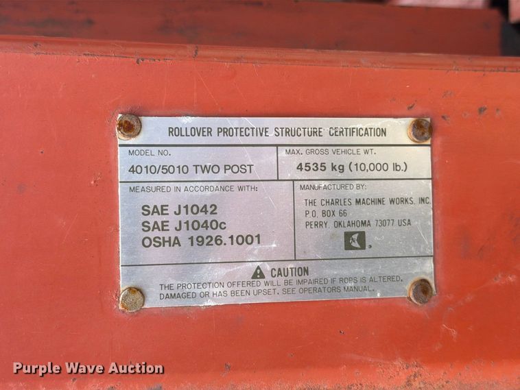 image for item FJ0532 1989 Ditch Witch 5010DD vibratory cable plow