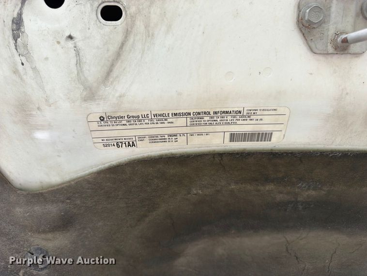 image for item FK3473 2012 Dodge Ram 1500 Crew Cab pickup truck