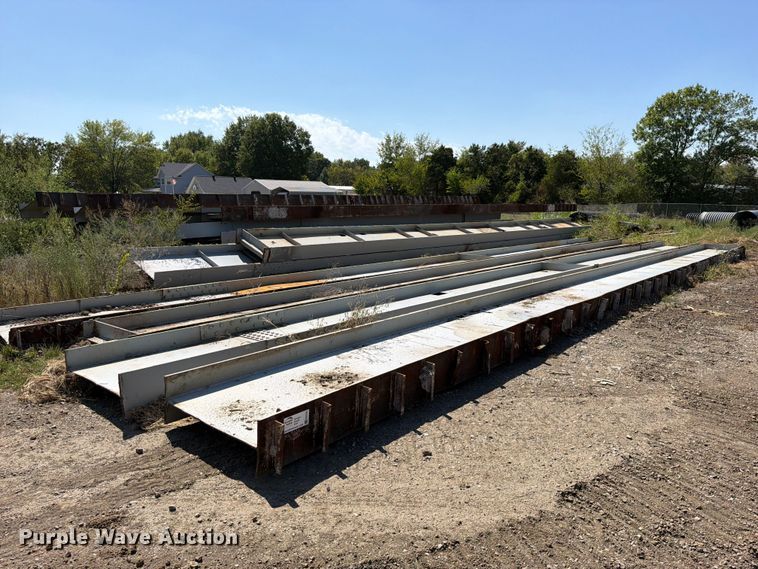 (4) 60' x 44" steel I beams