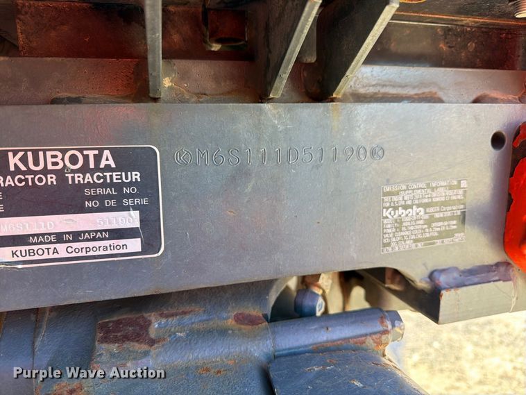 image for item FM6518 Kubota M6S-111 MFWD tractor