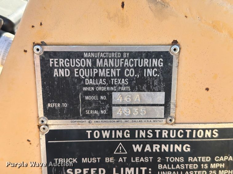 image for item FM6519 Ferguson 46A double drum roller