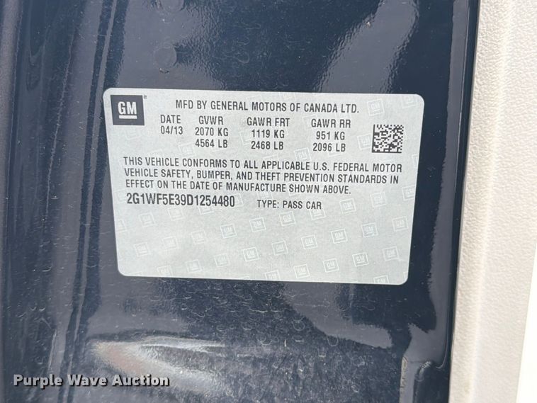 image for item FN2060 2013 Chevrolet Impala 