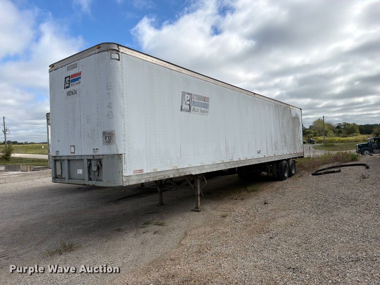 1985 Fruehauf FBX-F2-48-11-W1.5-102 dry van trailer