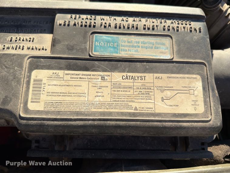 image for item FT6313 1997 Chevrolet Silverado 3500 Crew Cab pickup truck