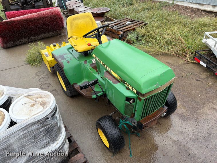 image for item FT6747 John Deere 322 lawn mower