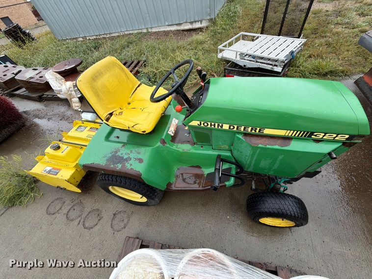 image for item FT6747 John Deere 322 lawn mower