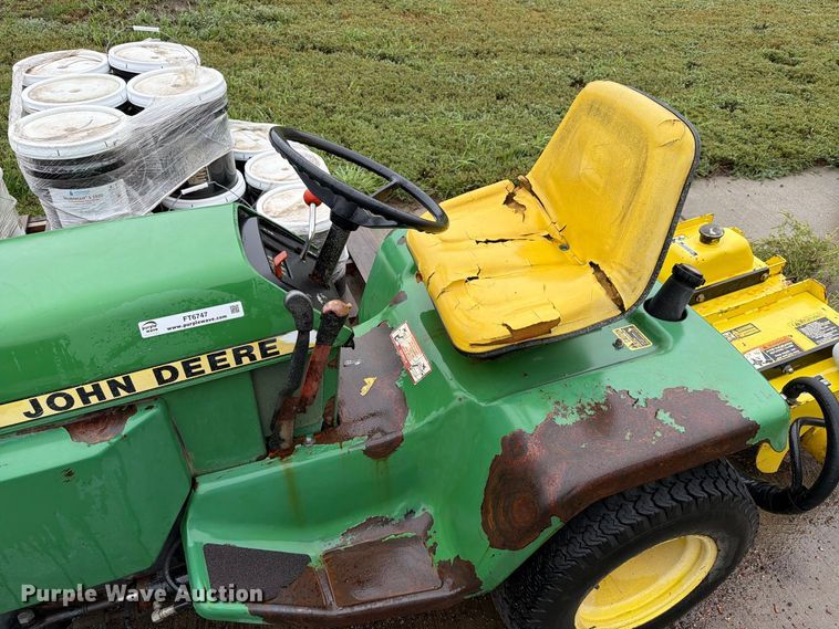 image for item FT6747 John Deere 322 lawn mower