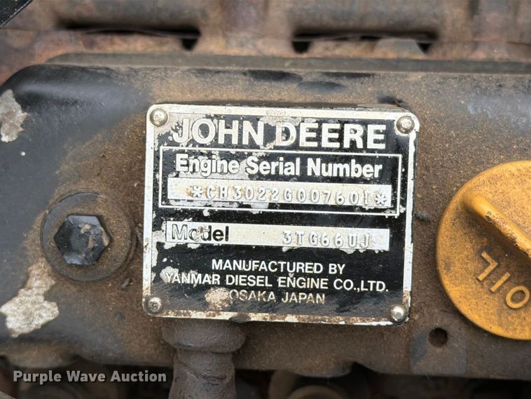 image for item FT6747 John Deere 322 lawn mower