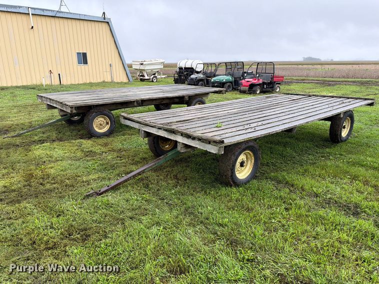 (2) flatbed trailers