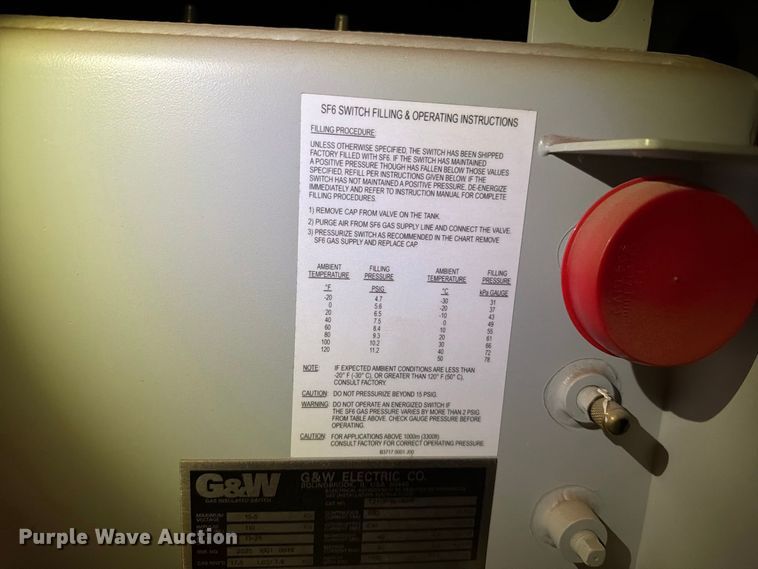 image for item FT6798 G&W Electric Co. SF6 gas insulated switchgear