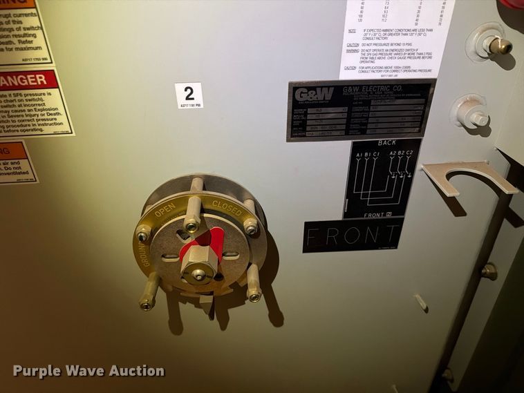 image for item FT6799 G&W Electric Co. SF6 gas insulated switchgear