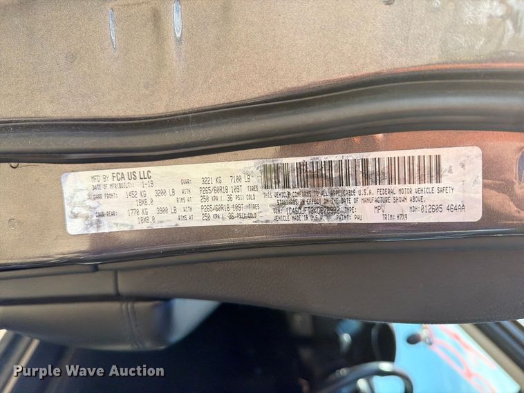 image for item FT6823 2019 Dodge Durango SUV