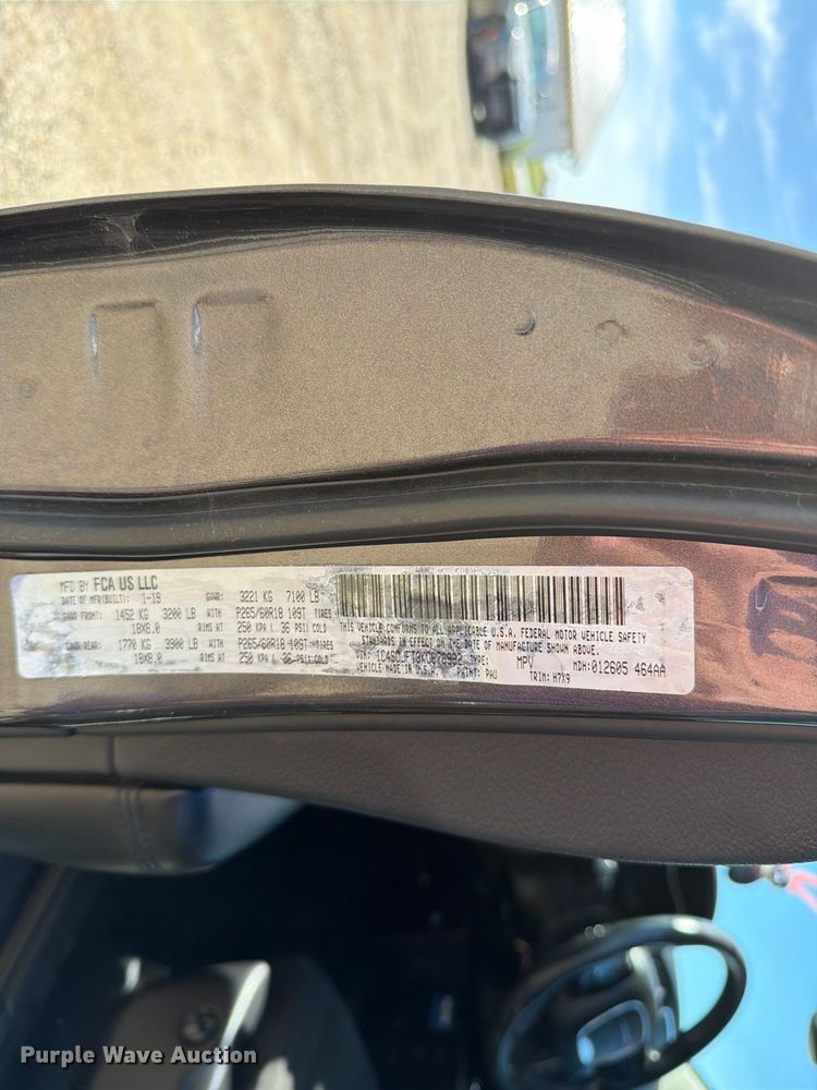 image for item FT6823 2019 Dodge Durango SUV