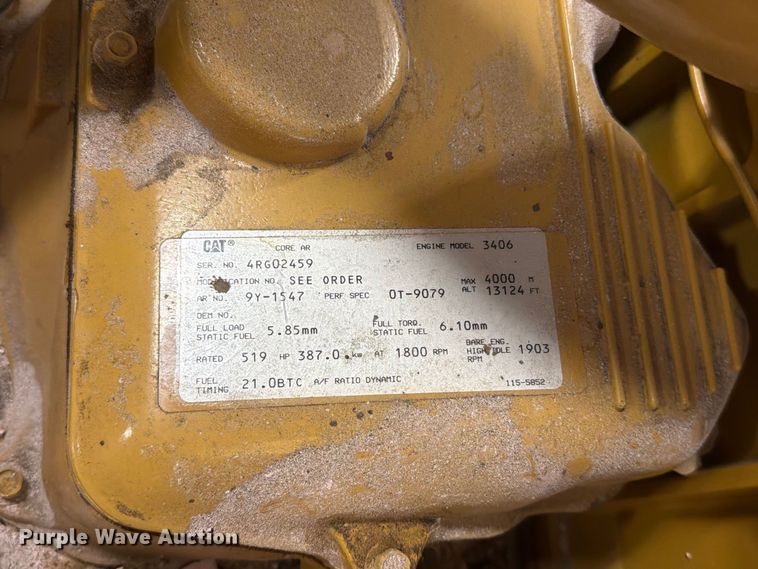 image for item FT6825 1995 Caterpillar SR4 B generator