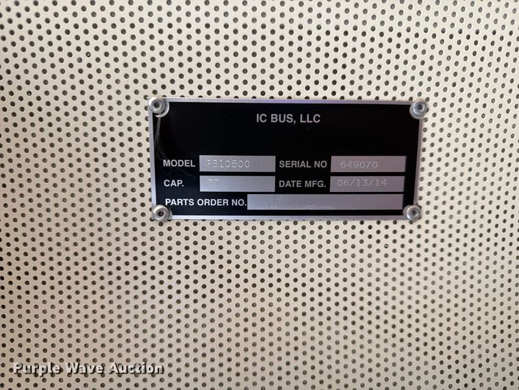 image for item FT8120 2015 IC Bus PB105 school bus