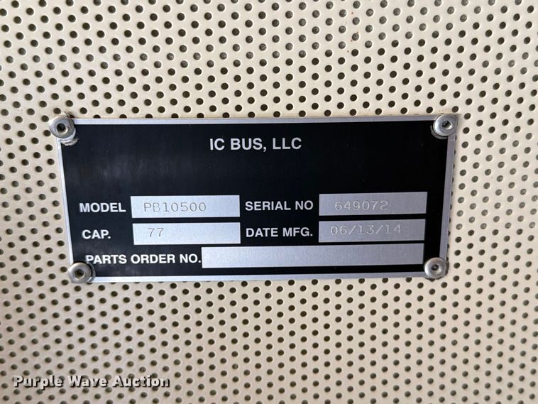 image for item FT8121 2015 IC Bus PB105 school bus