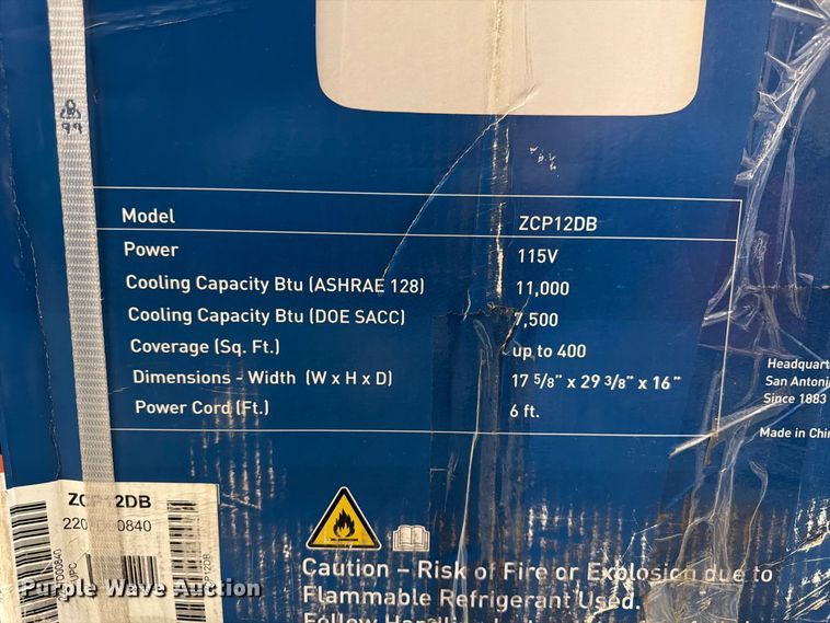 image for item FU0534 Friedrich ZCP12DB portable air conditioner
