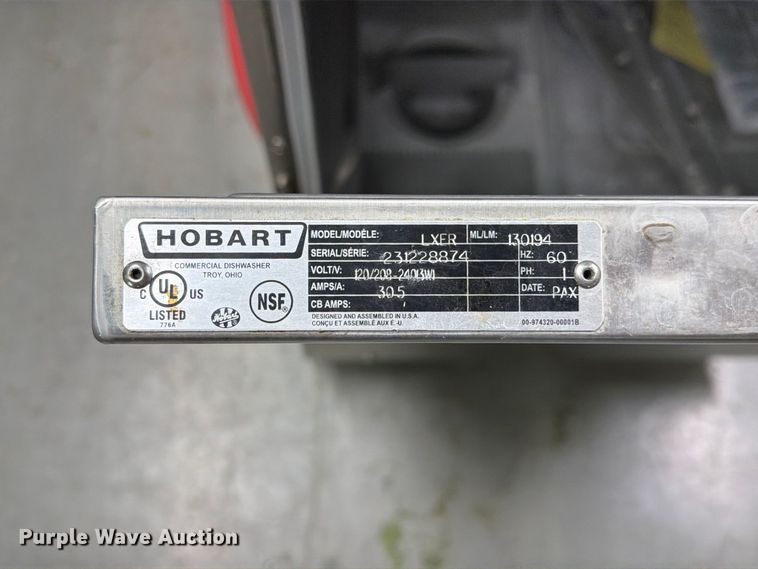 image for item FU0556 Hobart LXER dishwasher