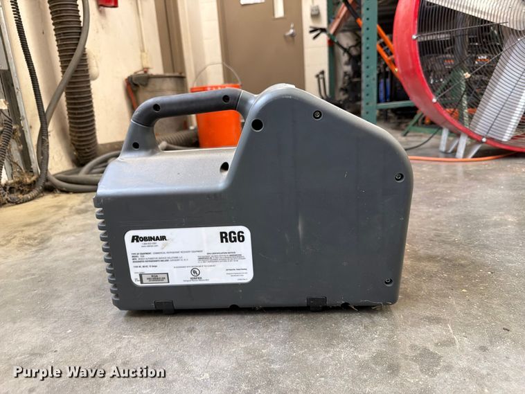 image for item FU0560 Robinair RG6 refrigerant recovery recycling machine