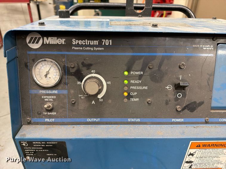 image for item FU0561 Miller Spectrum 701 plasma cutter
