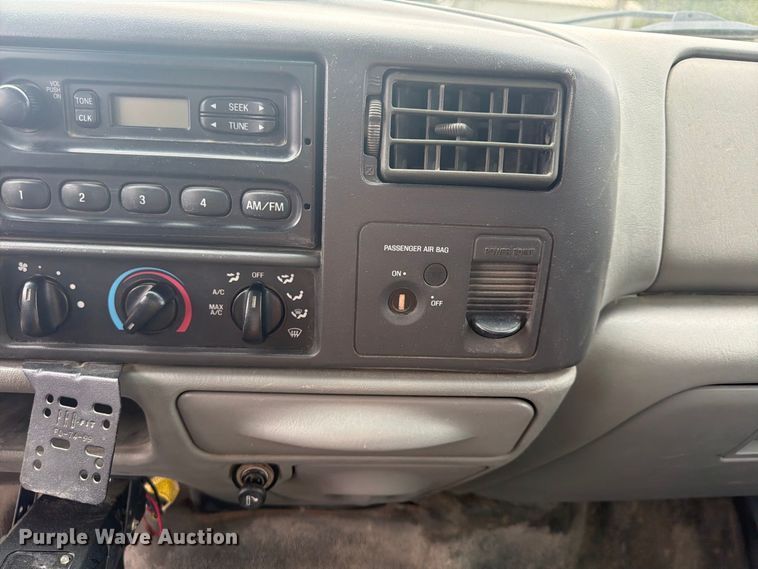 image for item FU4709 2002 Ford F350 Ext. Cab utility bed pickup truck
