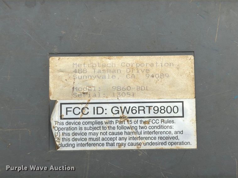 image for item FU4711 Metrotech 9860-BDL locator