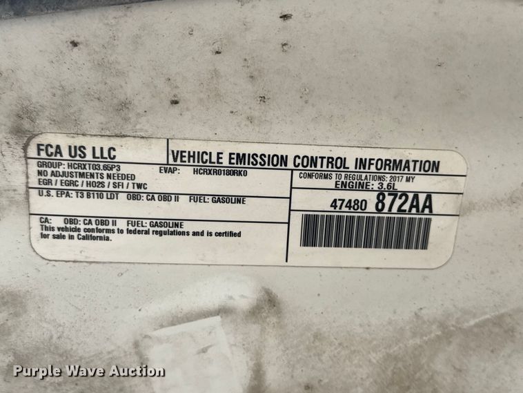 image for item ND9549 2017 Dodge Durango SSV SUV