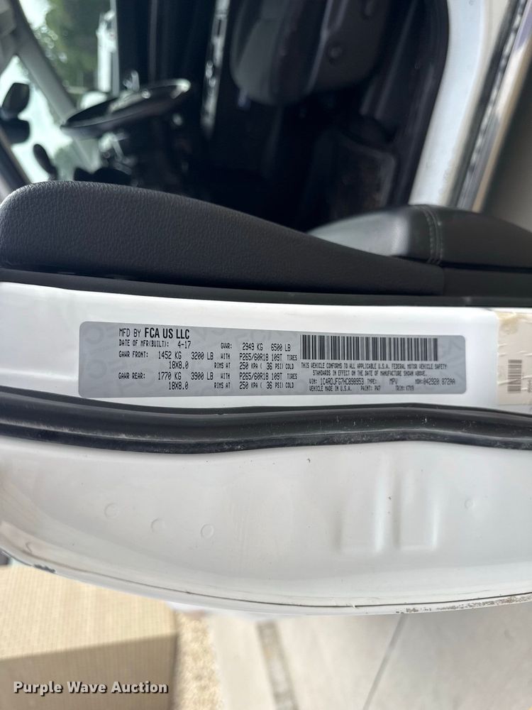 image for item ND9549 2017 Dodge Durango SSV SUV